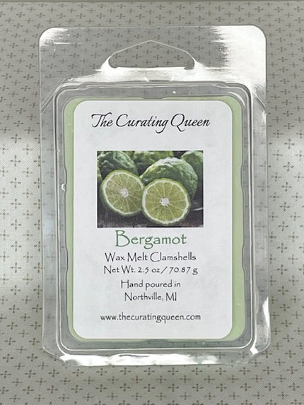 Bergamot Wax Melt Clamshells