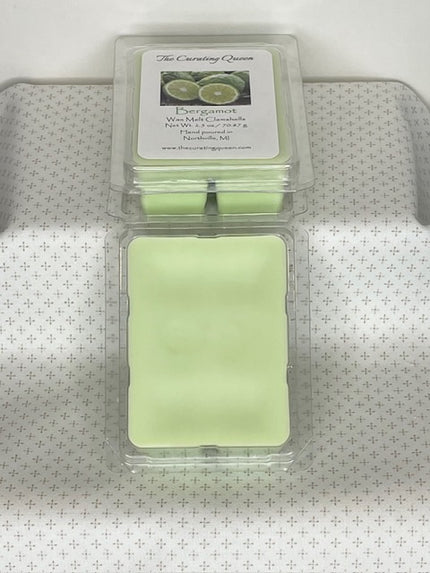 Bergamot Wax Melt Clamshells