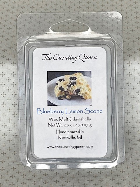 Blueberry Lemon Scone Wax Melt Clamshells