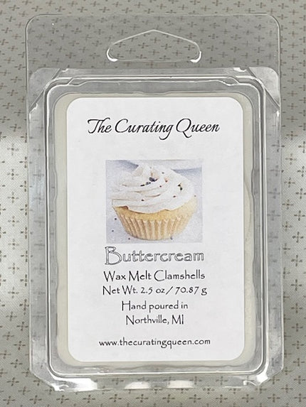Buttercream Wax Melt Clamshells