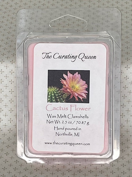 Cactus Flower Wax Melt Clamshells