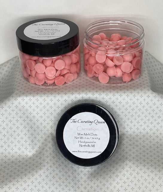 Carnation Wax Melt Dots
