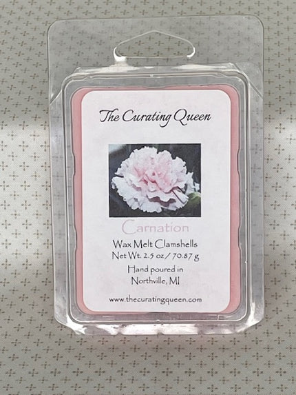 Carnation Wax Melt Clamshells
