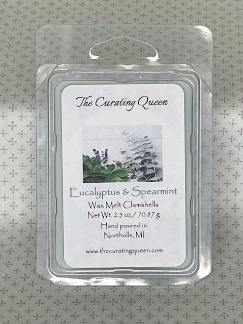 Eucalyptus & Spearmint Wax Melt Clamshells