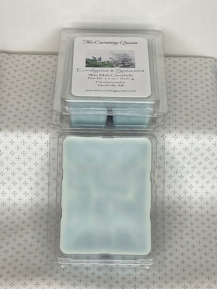 Eucalyptus & Spearmint Wax Melt Clamshells