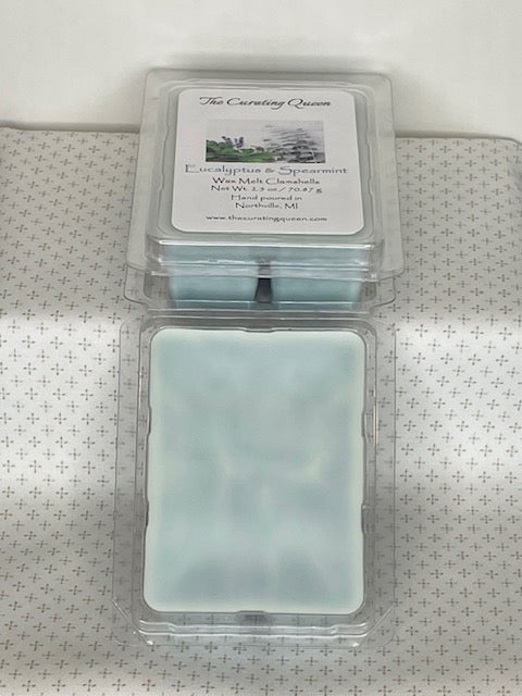 Eucalyptus & Spearmint Wax Melt Clamshells