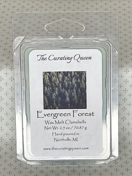 Evergreen Forest Wax Melt Clamshells