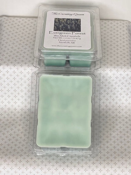 Evergreen Forest Wax Melt Clamshells