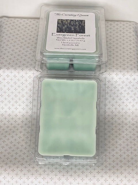 Evergreen Forest Wax Melt Clamshells