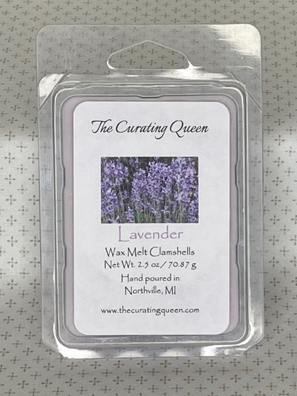 Lavender Wax Melt Clamshells