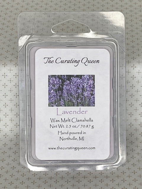 Lavender Wax Melt Clamshells