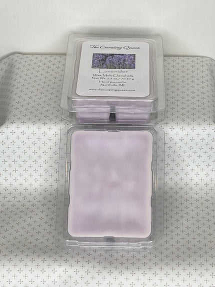 Lavender Wax Melt Clamshells