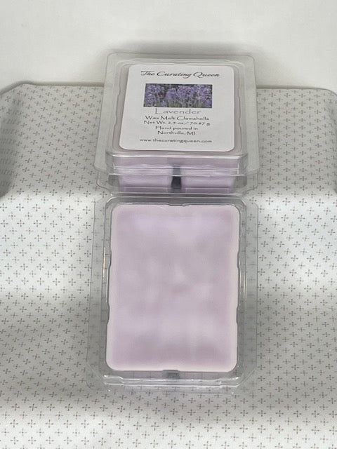 Lavender Wax Melt Clamshells