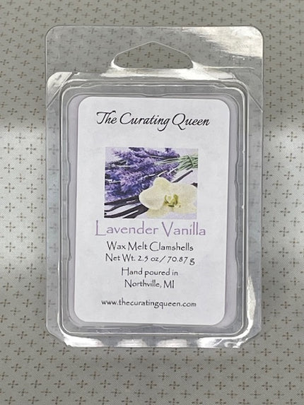 Lavender Vanilla Wax Melt Clamshells