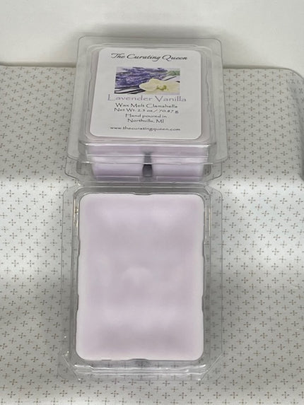 Lavender Vanilla Wax Melt Clamshells