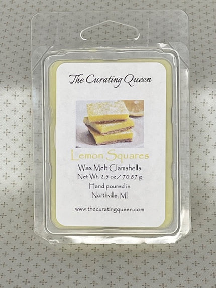 Lemon Squares Wax Melt Clamshells