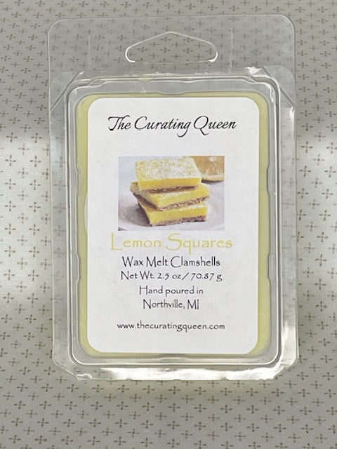 Lemon Squares Wax Melt Clamshells