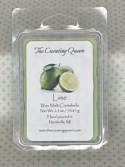 Lime Wax Melt Dots Clamshells
