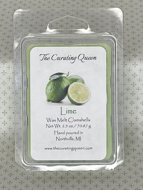 Lime Wax Melt Dots Clamshells