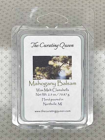 Mahogany Balsam Wax Melt Clamshells