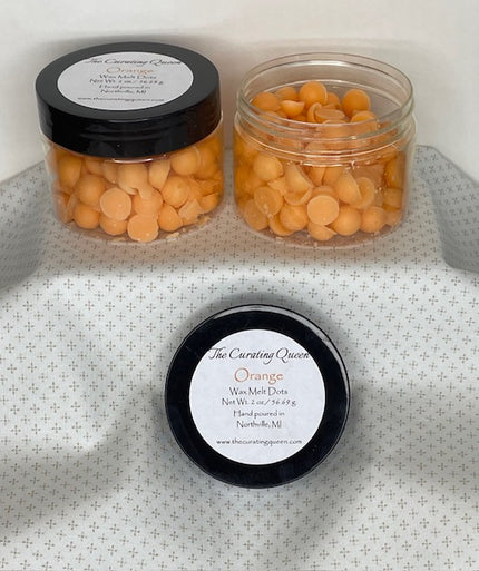 Orange Wax Melt Dots