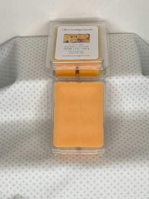 Orange Wax Melt Clamshells