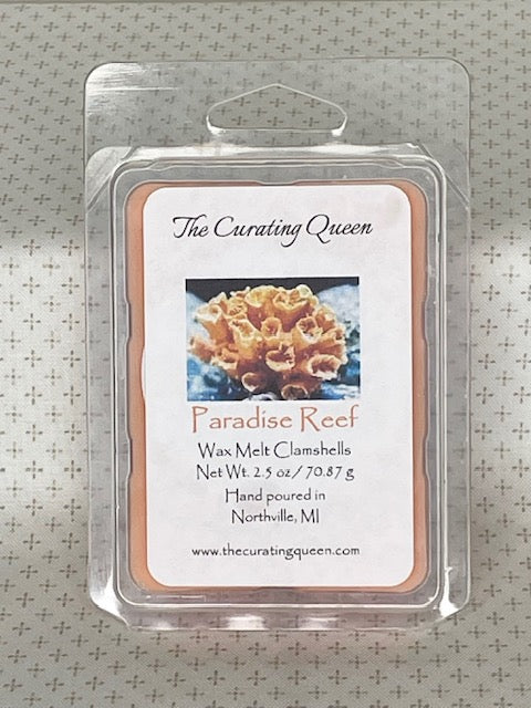 Paradise Reef Wax Melt Clamshells