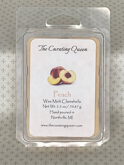Peach Wax Melt Clamshells