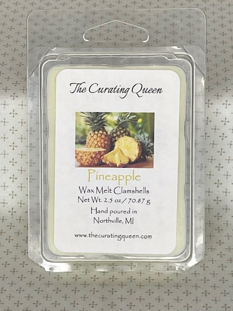 Pineapple Wax Melt Clamshells