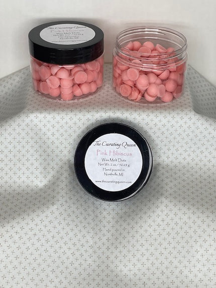 Pink Hibiscus Wax Melt Dots