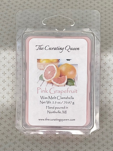 Pink Grapefruit Wax Melt Clamshells