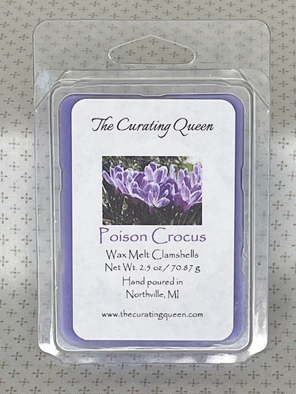 Poison Crocus Wax Melt Clamshells