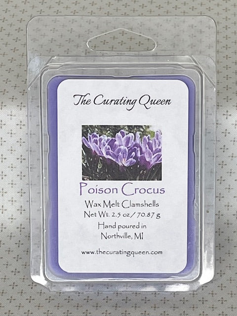 Poison Crocus Wax Melt Clamshells