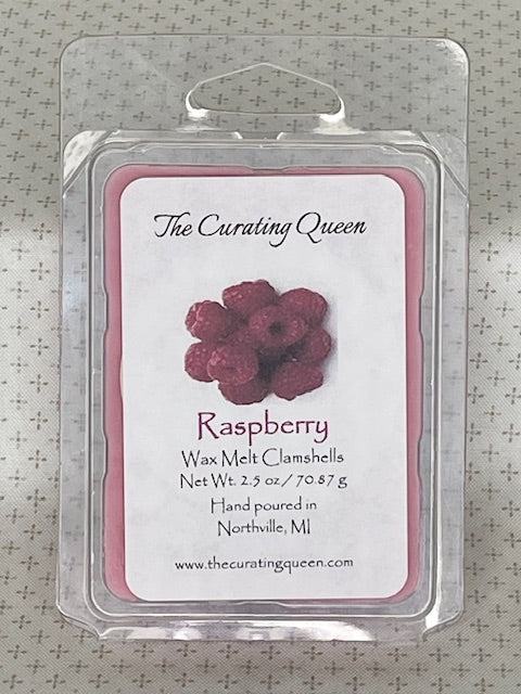 Raspberry Wax Melt Dots Clamshells