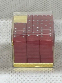 Red Dominoes with Silver Dots