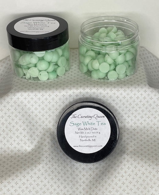 Sage White Tea Wax Melt Dots